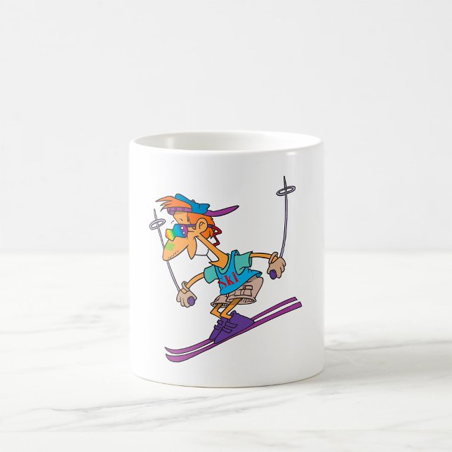 Caneca De Café Summer Skier (Criador carregado)