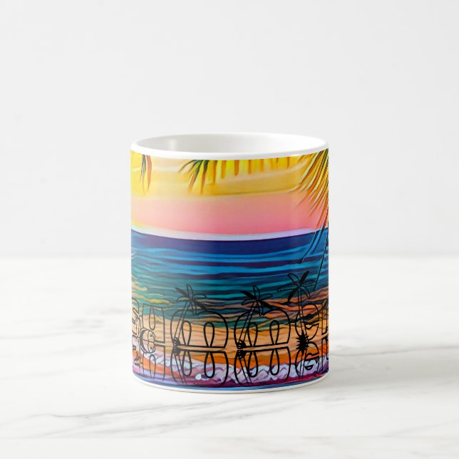 CANECA DE CAFÉ SUMMER SUNSET. (Centro)