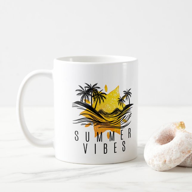 Caneca De Café summer vibes (Com Donut)