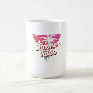 Caneca De Café Summer Vibes Coffee Mug - Estilo de Praia Tropical