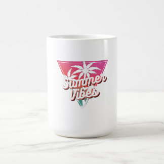 Caneca De Café Summer Vibes Coffee Mug - Estilo de Praia Tropical
