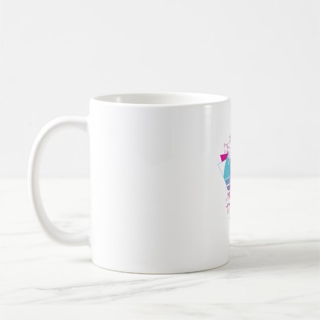 Caneca De Café Summer Vibes Retro Palmeiras (Esquerda)