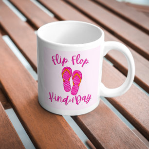 Caneca De Café Summer Vibes Sacudir Flop Tipo 🩴 Dia