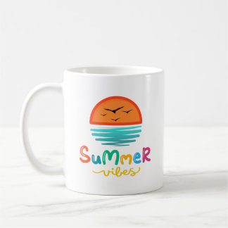 Caneca De Café Summer Vibes Sun E Sea