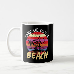 Caneca De Café Summer Vintage Me Leva À Praia