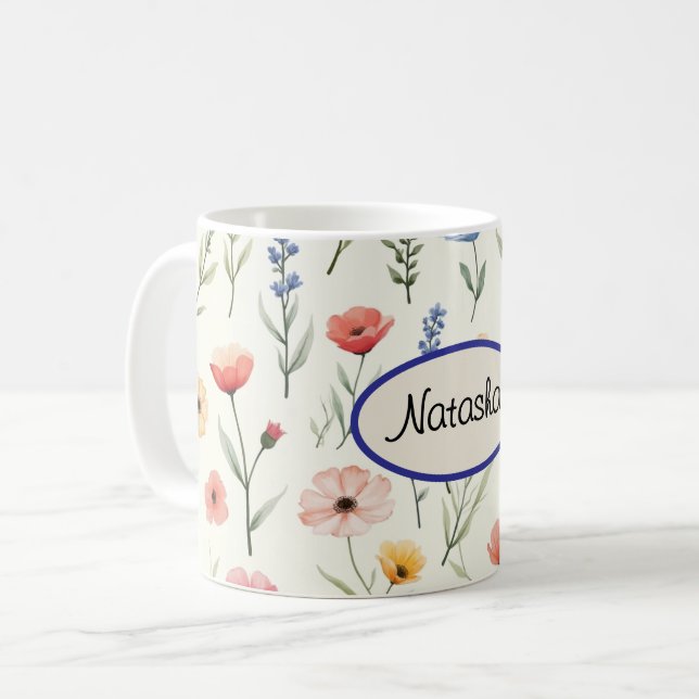 Caneca De Café Summer Willowers (Frente Esquerda)