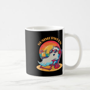 Caneca De Café SummerEntre Cute Spooky Summer Ghost Halloween Lov
