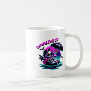 Caneca De Café Summerentre Ghost Summer Halloween Vibls Girls Wom