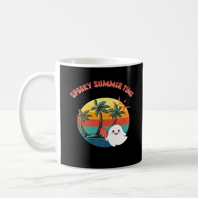Caneca De Café SummerEntre Vibes - Clássico de Verão Spooky (Esquerda)