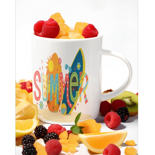 Caneca De Café Summertime State of Mind Cute (Criador carregado)