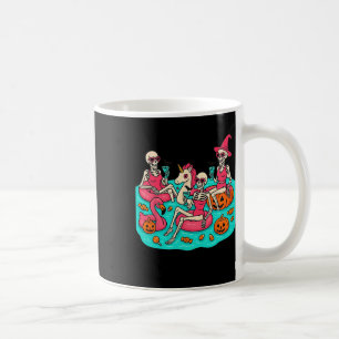 Caneca De Café Summerwin Skeleton Flamingo Apenas Esperando Pelo
