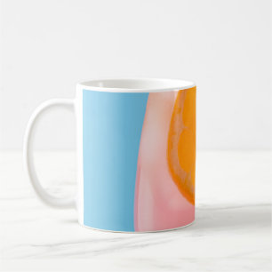 Caneca De Café Sumo de laranja em vidro bebendo transparente