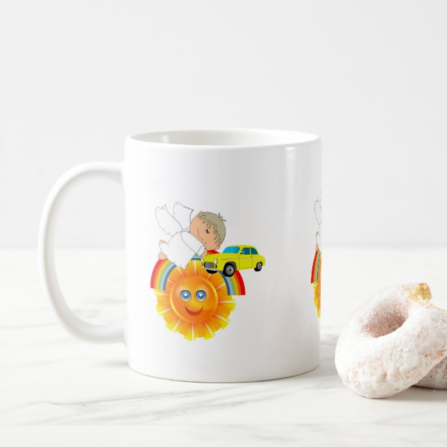 Caneca De Café Sun Angel Rainbow Mug (Com Donut)