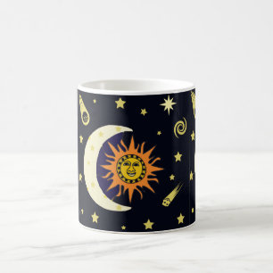 Caneca De Café Sun Moon e corpos celestes