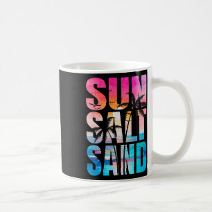Caneca De Café Sun Salt Sand Summer Vacing Hawaii Beach Funny F