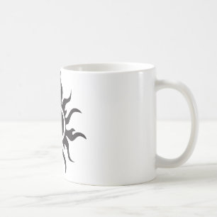 Caneca De Café Sun tribal preto