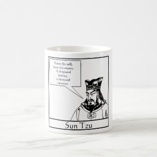 Caneca De Café Sun Tzu e citações