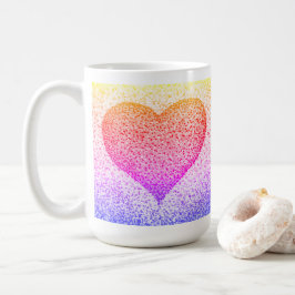 Caneca De Café Sunburst Pointillism Coffee Mug