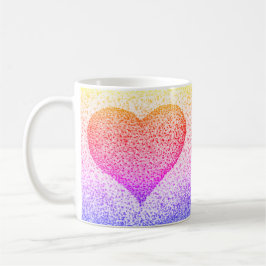 Caneca De Café Sunburst Pointillism Coffee Mug