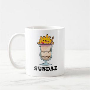 Caneca De Café Sundae Funny Sunday Sorvete Pun
