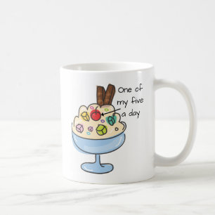 Caneca De Café Sundae Sorvete De Cotação De Dieta Engraçado