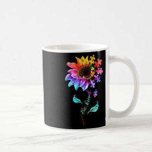 Caneca De Café Sunflower Be Kind Quebra-cabeça Piece Autismo Sens