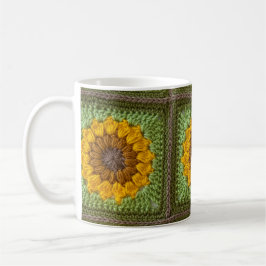 Caneca De Café Sunflower Crochet Mug