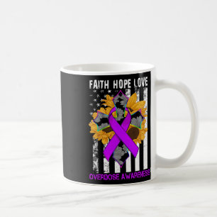 Caneca De Café Sunflower Faith Esperança Amor Cruzamento E Sobred