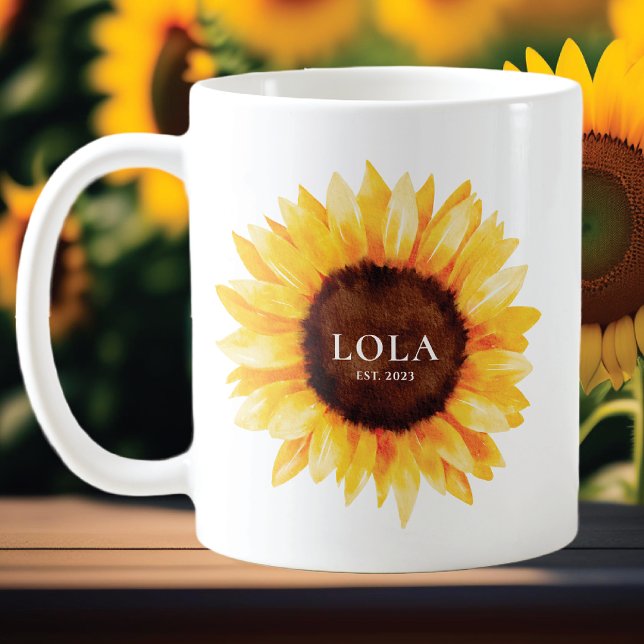 Caneca De Café Sunflower Lola (Criador carregado)