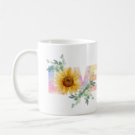 Caneca De Café Sunflower Love