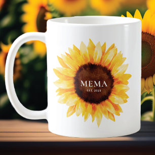 Caneca De Café Sunflower Mema
