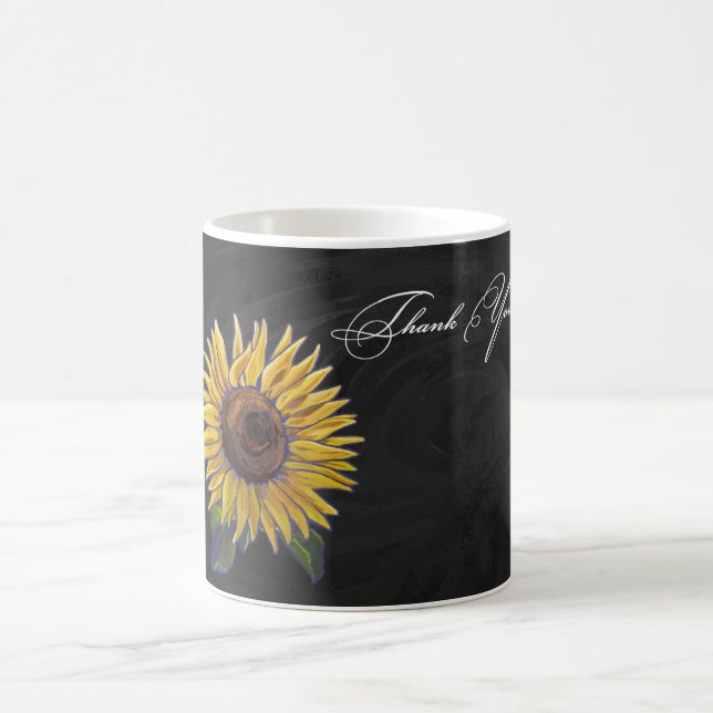 Caneca De Café Sunflower Obrigado (Centro)