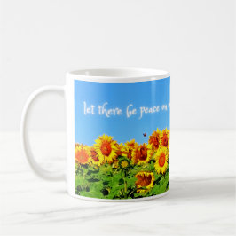 Caneca De Café Sunflower Peace para a Ucrânia