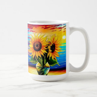 Caneca De Café Sunflower Sunset