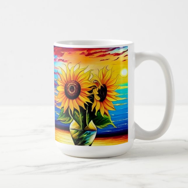 Caneca De Café Sunflower Sunset (Direita)