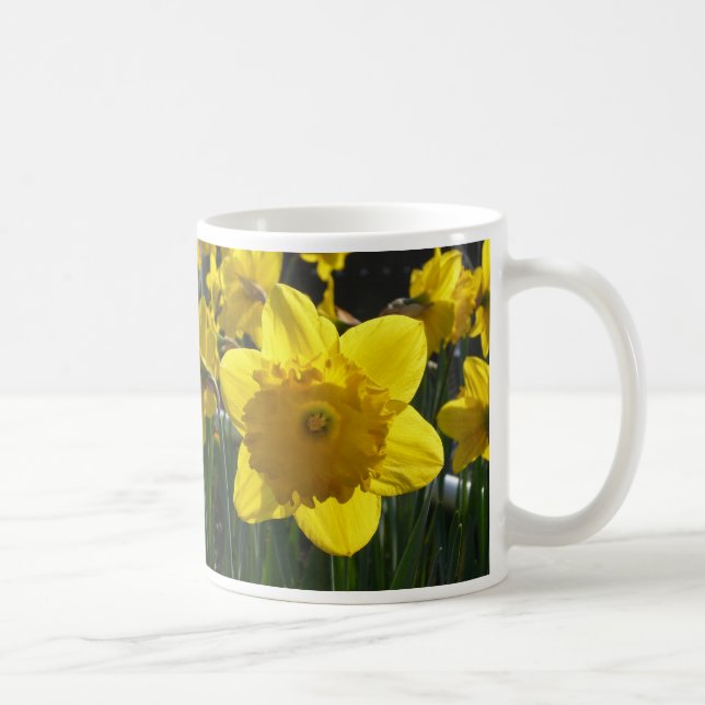 Caneca De Café Sunlit Daffodil (Direita)