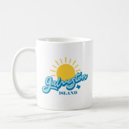 Caneca De Café Sunny! Galveston Island Texas