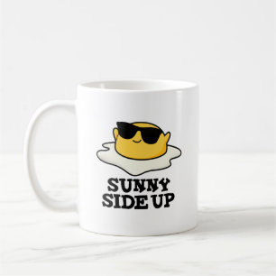 Caneca De Café Sunny Side Up Engraçado Fritado Ovo Pun