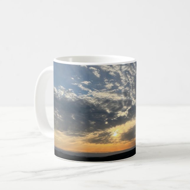 Caneca De Café Sunrise Idaho (Frente Esquerda)