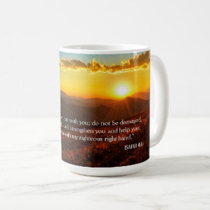Caneca De Café Sunrise Mountain Não Teme Isaiah 41:10