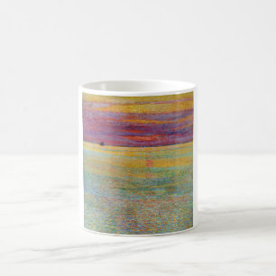 Caneca De Café Sunset at Sea (por Childe Hassam)