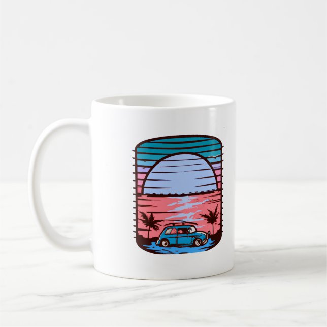 Caneca De Café Sunset Beach (Esquerda)