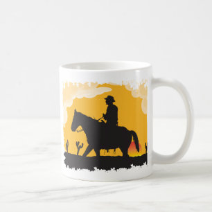 Caneca De Café Sunset Cowboy