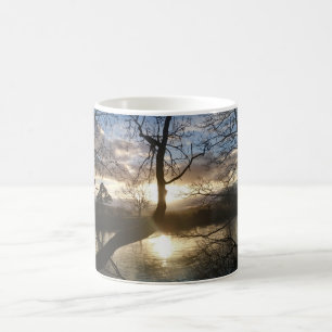 Caneca De Café Sunset de inverno.