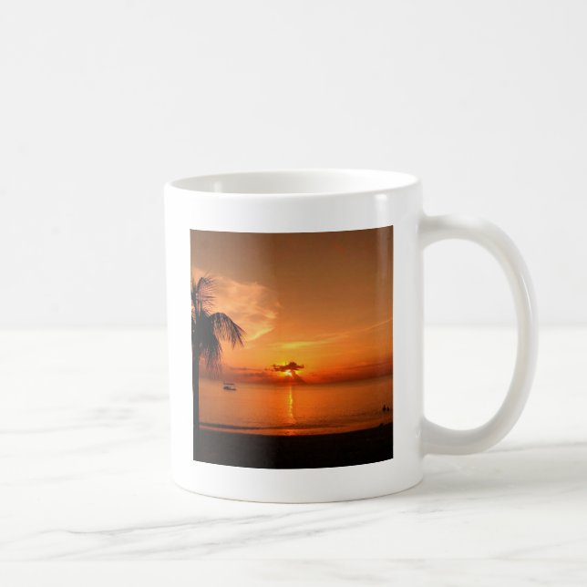 Caneca De Café Sunset de Verão (Direita)