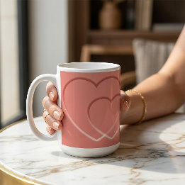 Caneca De Café Sunset Gradient Heart Custom Door Sign
