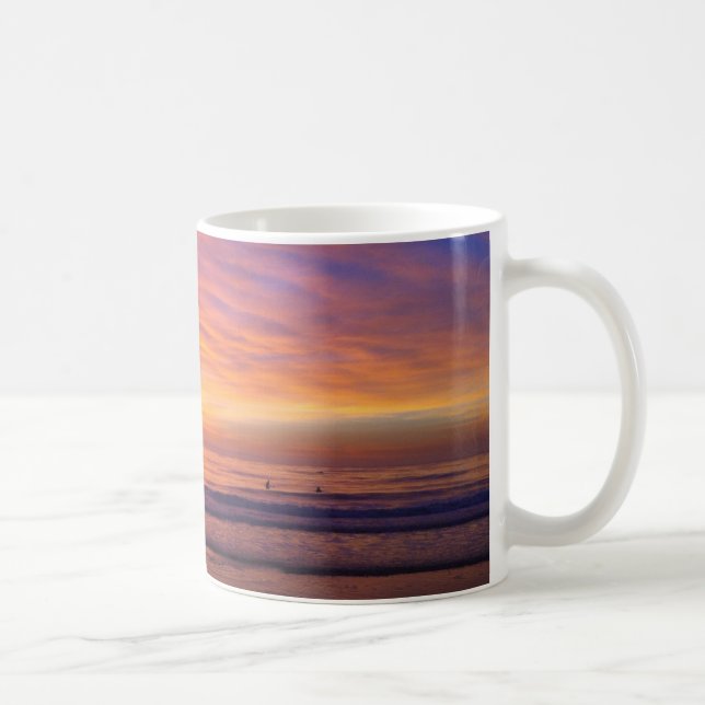 Caneca De Café Sunset Mug da California Beach (Direita)