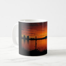 Caneca De Café Sunset na praia de Pensacola