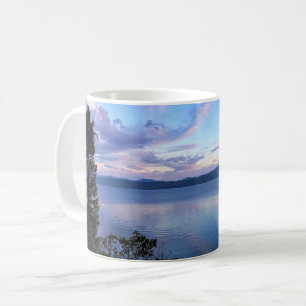 Caneca De Café Sunset no lago Crescent, OR
