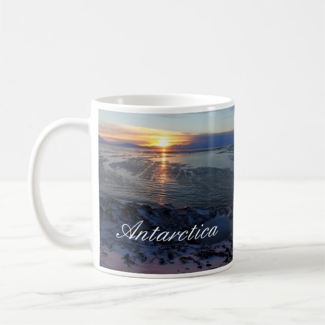 Caneca De Café Sunset sobre McMurdo Sound, Antártica (Esquerda)